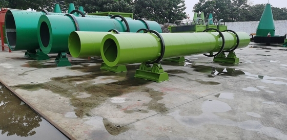1000-30000kg/h 증발 용량 가축 똥 회전 드라이어 공기 에너지 난방