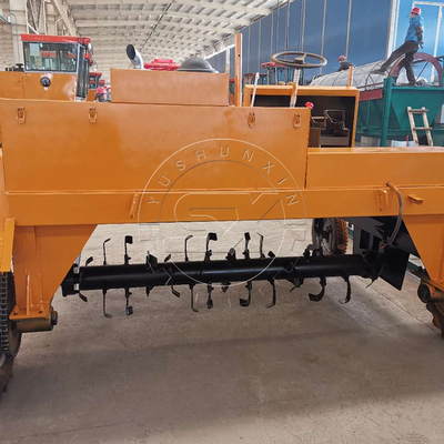 30hp 유기 폐기물 재활용 비료 회전 기계 한 사람이 작동하고 운전