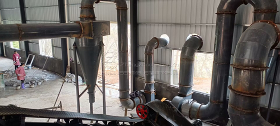YSX 로터리 드라이어 리프팅 플레이트 26000KG 무게 6r/min 가속 건조 곡물 및 분말