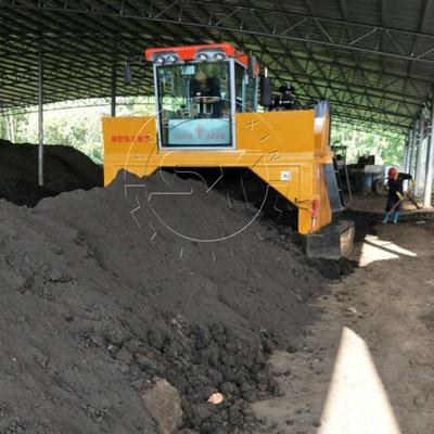 12000 KG YSX 콤포스트 발효를 위한 인기 크롤러 타입 콤포스트 턴 머신