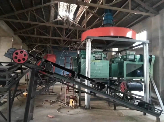 2000kg/h 출력 YSX NPK 두 배 롤러 분자/건축기