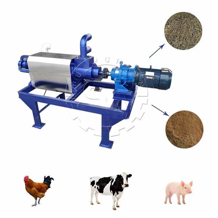 야외 반 젖은 재료 Dehydrator/cow dung squeeze machine 폐기물 및 냄새를 최소화