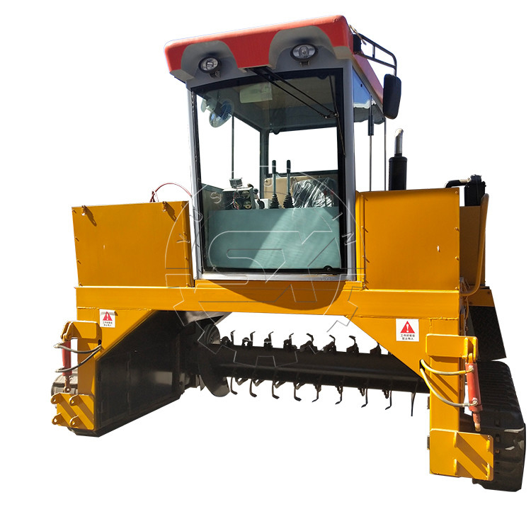 폐기물을 제거하고 유기농 비료를 만들어 75hp 크롤러 컴포스터로